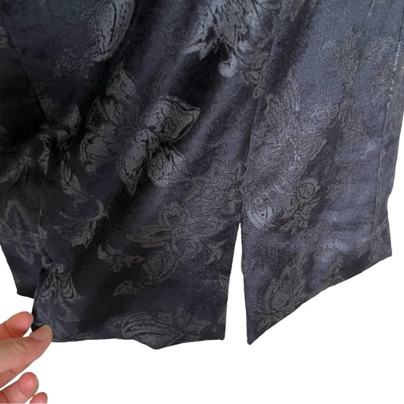 NWT Rag & Bone Fara Velvet Black Retro Floral Mini Sheath Halter Dress Size 4 - Picture 6 of 13